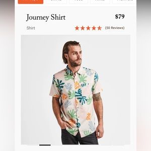 Printed button down shirt